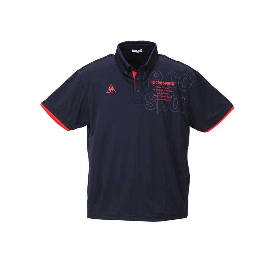 大きいサイズ ポロシャツ メンズ ボタンダウン LE COQ SPORTIF (ルコックスポルティフ) 3L 4L 5L 6L カジュアル 茶 黒 紺 白 春 夏 | le coq sportif | 02