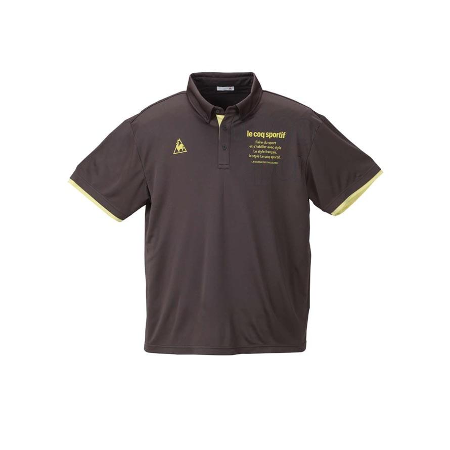 大きいサイズ ポロシャツ メンズ ボタンダウン LE COQ SPORTIF (ルコックスポルティフ) 3L 4L 5L 6L カジュアル 茶 黒 紺 白 春 夏 | le coq sportif | 03