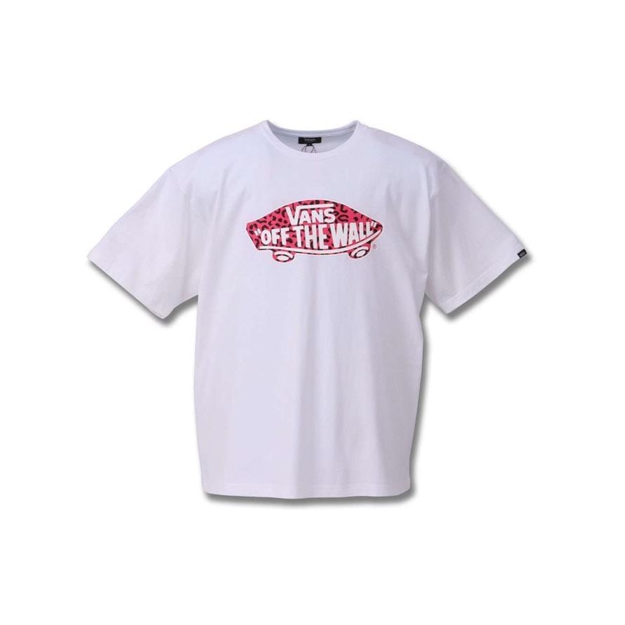大きいサイズ 半袖Tシャツ メンズ Uネック ロゴT VANS(バンズ) 綿100％ 3L 4L 5L 6L カジュアル 白 黒 春 夏 | VANS | 01
