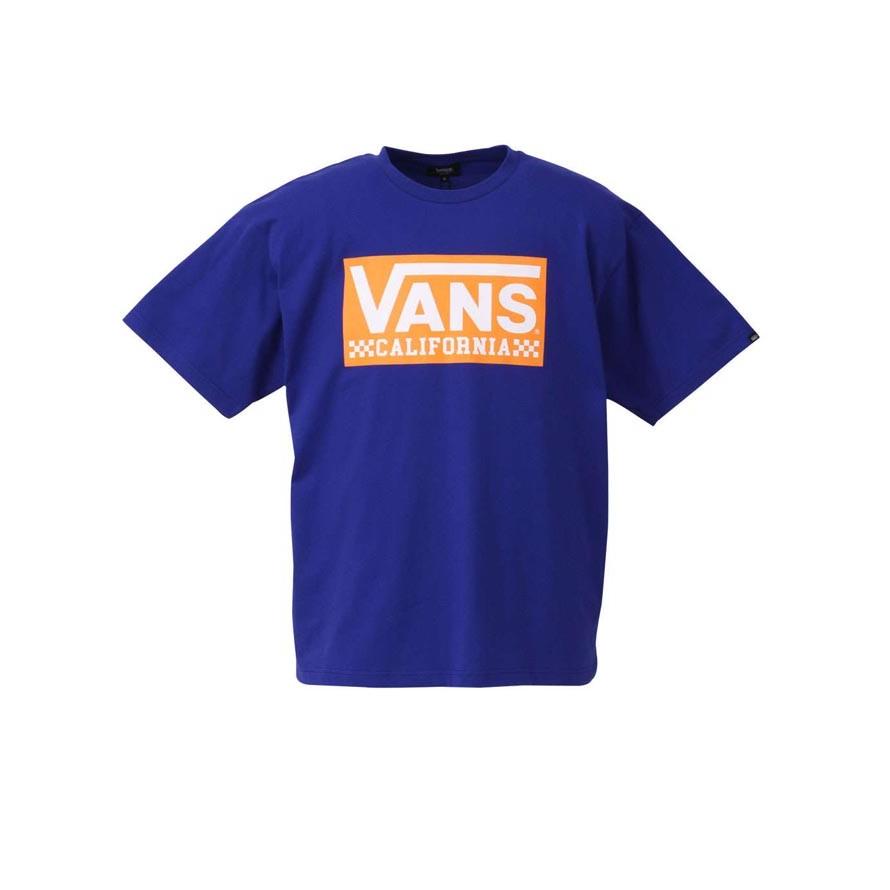 大きいサイズ 半袖Tシャツ メンズ Uネック ロゴT VANS(バンズ) 綿100％ 3L 4L 5L 6L カジュアル 青 黒 春 夏 | VANS | 01