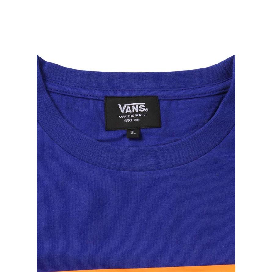 大きいサイズ 半袖Tシャツ メンズ Uネック ロゴT VANS(バンズ) 綿100％ 3L 4L 5L 6L カジュアル 青 黒 春 夏 | VANS | 03