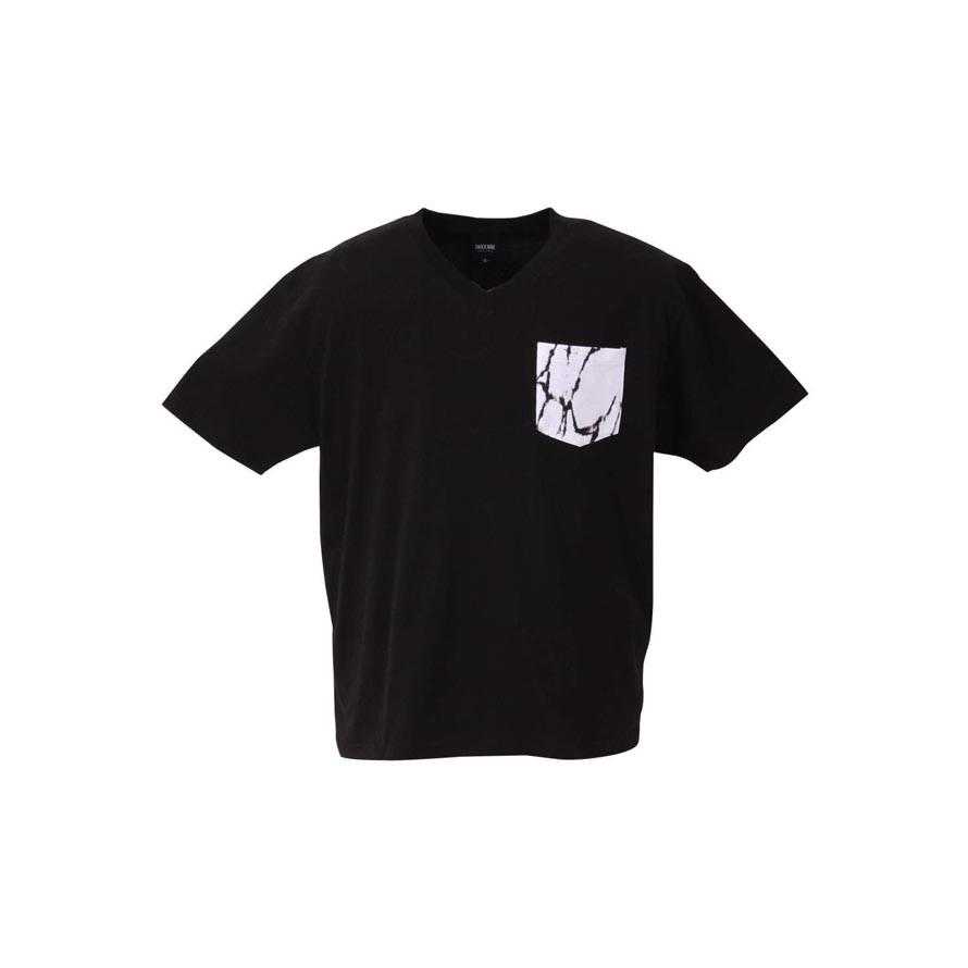 大きいサイズ 半袖Tシャツ カットソー メンズ セットアップ ハーフパンツ 胸ポケット 3L 4L 5L 6L カジュアル 白 黒 春 夏 秋 |  | 03