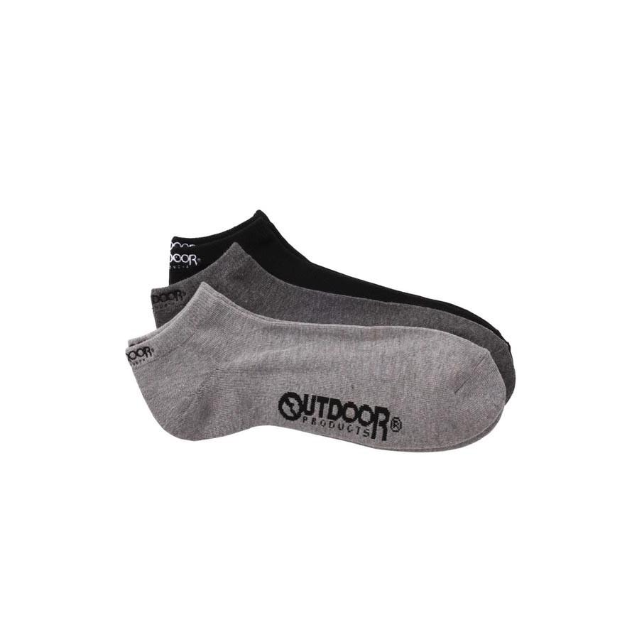 大きいサイズ 靴下 メンズ アウトドアプロダクツ モノトーン カジュアル 黒 茶 灰 春 夏 秋 冬【3足SET】[29〜31cm] | OUTDOOR PRODUCTS | 01
