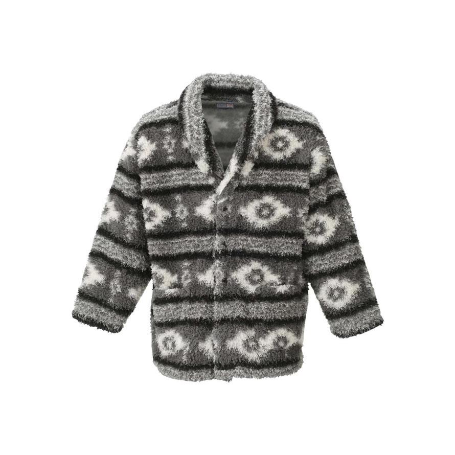 大きいサイズ カーディガン メンズ  KANGOL EXTRA COMFORT (カンゴール エクストラ コンフォート) 裏起毛 3L 4L 5L 6L カジュアル 灰 茶 秋 冬 |  | 01