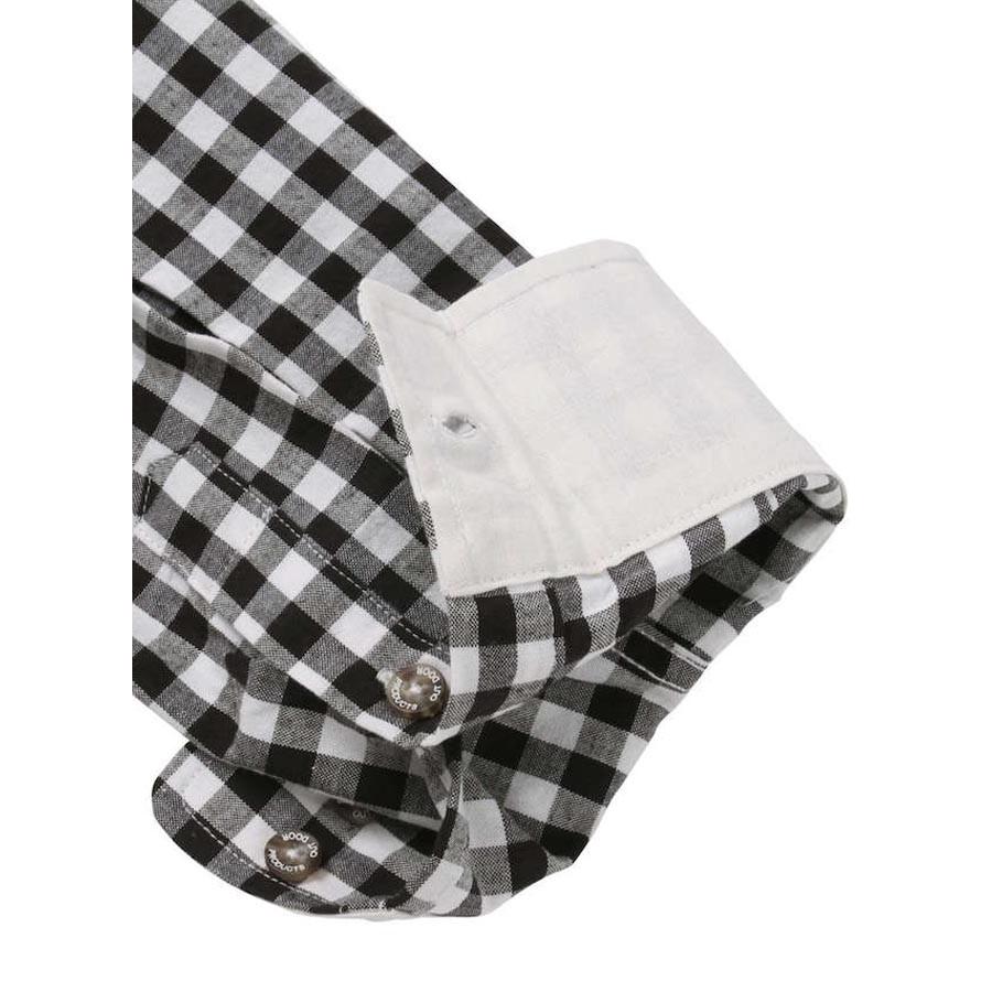 大きいサイズ 長袖マウンテンシャツ メンズ OUTDOOR PRODUCTS (アウトドア) チェック 綿麻 3L 4L 5L 6L 8L  カジュアル 黒 紺 春 夏 | OUTDOOR PRODUCTS | 14