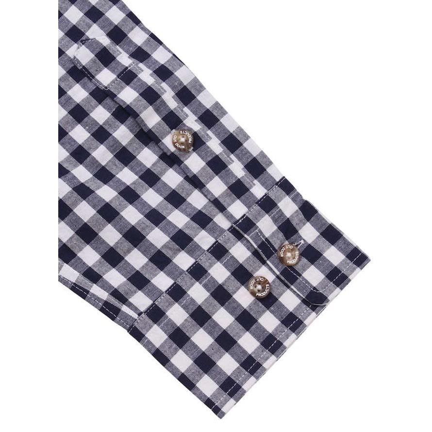 大きいサイズ 長袖マウンテンシャツ メンズ OUTDOOR PRODUCTS (アウトドア) チェック 綿麻 3L 4L 5L 6L 8L  カジュアル 黒 紺 春 夏 | OUTDOOR PRODUCTS | 05