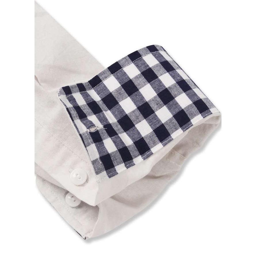 大きいサイズ 長袖ワークシャツ メンズ OUTDOOR PRODUCTS (アウトドア) ロールアップ 3L 4L 5L 6L 8L  カジュアル 白 紺 春 夏 | OUTDOOR PRODUCTS | 15