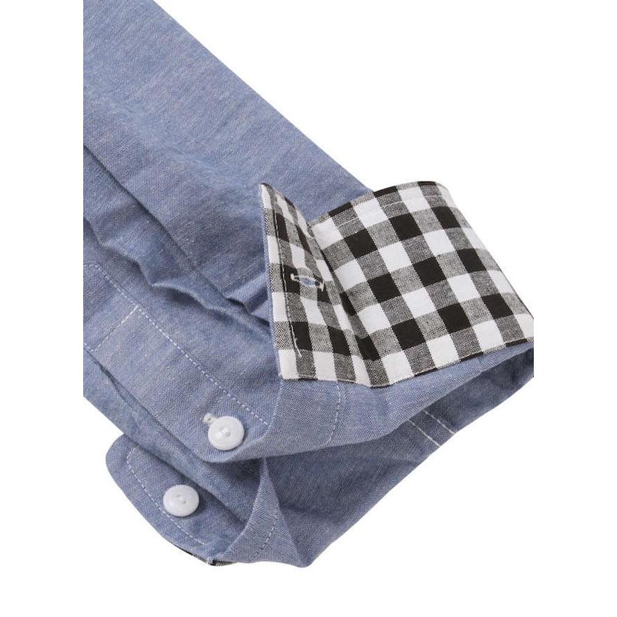 大きいサイズ 長袖ワークシャツ メンズ OUTDOOR PRODUCTS (アウトドア) ロールアップ 3L 4L 5L 6L 8L  カジュアル 白 紺 春 夏 | OUTDOOR PRODUCTS | 06