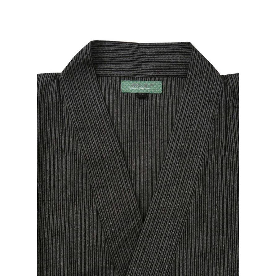 大きいサイズ 男性用甚平 メンズ しじら(リンス加工)  涼感 3L 4L 5L 6L 7L  カジュアル 茶 春 夏 秋 |  | 04