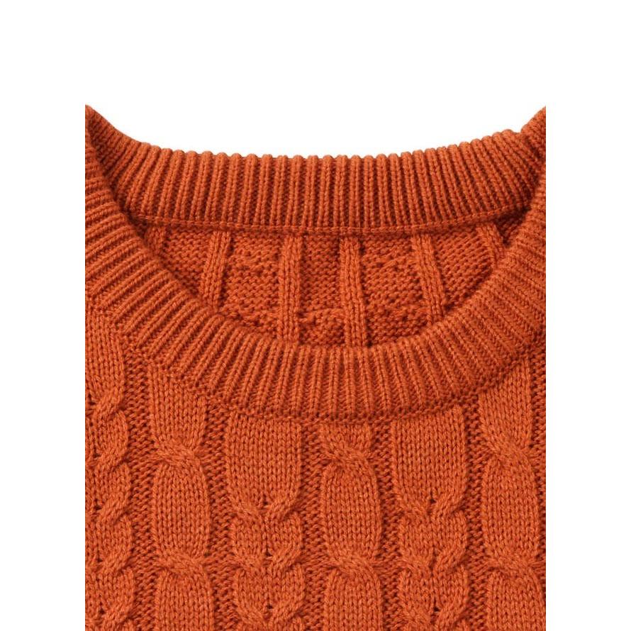 大きいサイズ ニット セーター メンズ クルーネック アクリル 3L 4L 5L 6L カジュアル 橙 黒 白 秋 冬 |  | 04