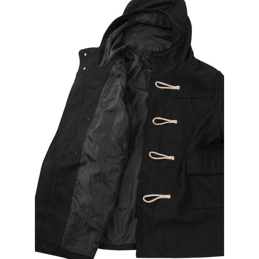 大きいサイズ ダッフルコート メンズ   定番　ウール混素材　フェルト生地 3L 4L 5L 6L 8L  カジュアル 紺 黒 冬 |  | 14