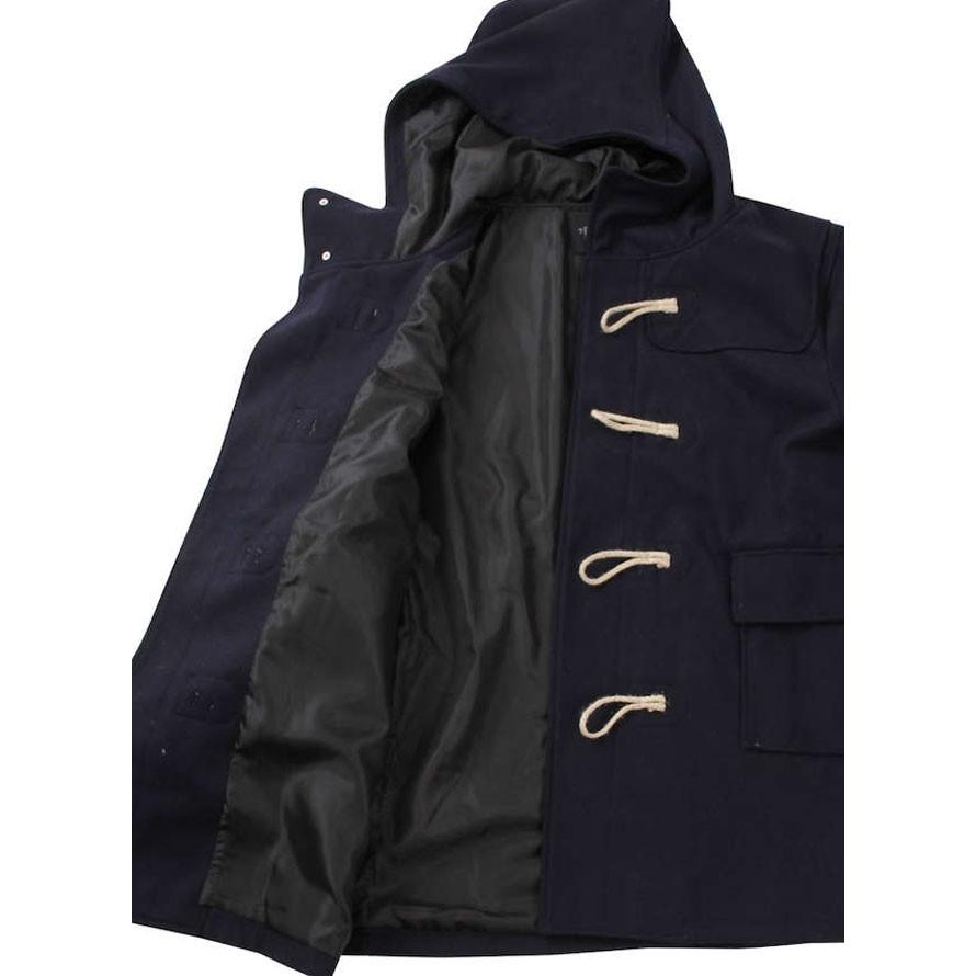 大きいサイズ ダッフルコート メンズ   定番　ウール混素材　フェルト生地 3L 4L 5L 6L 8L  カジュアル 紺 黒 冬 |  | 08