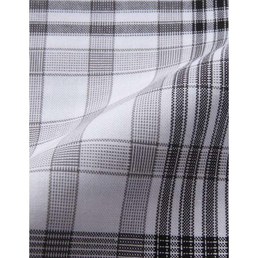 大きいサイズ 半袖シャツ カジュアルシャツ メンズ ボタンダウン H by FIGER (エイチバイフィガー) チェック 刺繍 3L 4L 5L 6L 8L  カジュアル 青 灰 春 夏 秋 |  | 07