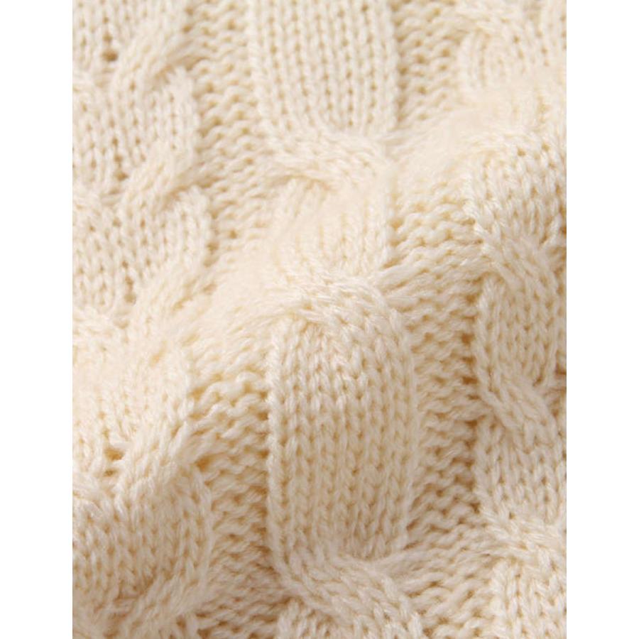 大きいサイズ ニット セーター メンズ 7G Timely Warning (タイムリーワーニング) ケーブル クルーニット 3L 4L 5L 6L  カジュアル 白 赤 黒 春 秋 冬 |  | 06