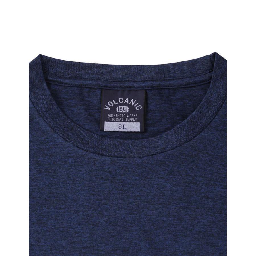 [VOLCANIC (ヴォルケニック)]大きいサイズ 半袖Tシャツカットソー メンズ ハーフパンツセット ロゴ 吸水速乾 UVカット 生地切替 上下セット カジュアル スポーツ |  | 03