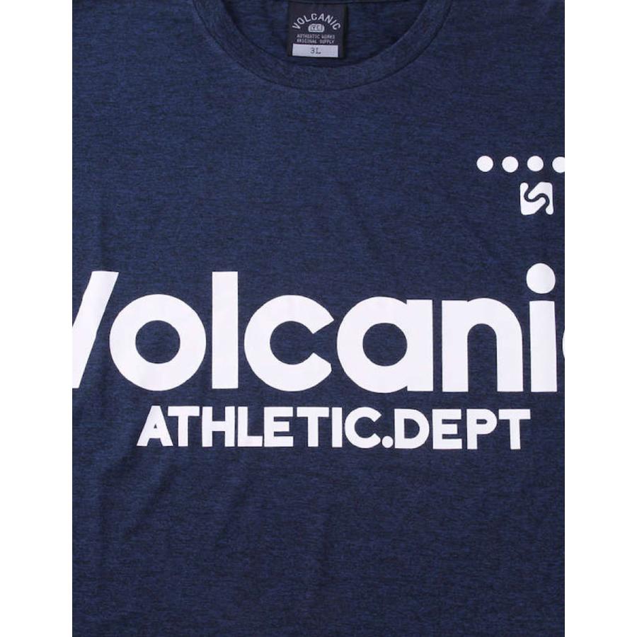 [VOLCANIC (ヴォルケニック)]大きいサイズ 半袖Tシャツカットソー メンズ ハーフパンツセット ロゴ 吸水速乾 UVカット 生地切替 上下セット カジュアル スポーツ |  | 04