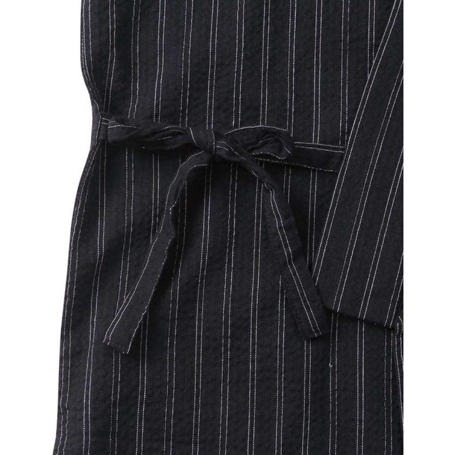 大きいサイズ 男性用作務衣 メンズ ブラック Mc.S.P (エムシーエスピー) しじら 3L 4L 5L 6L 7L  カジュアル 黒 春 夏 秋 |  | 05