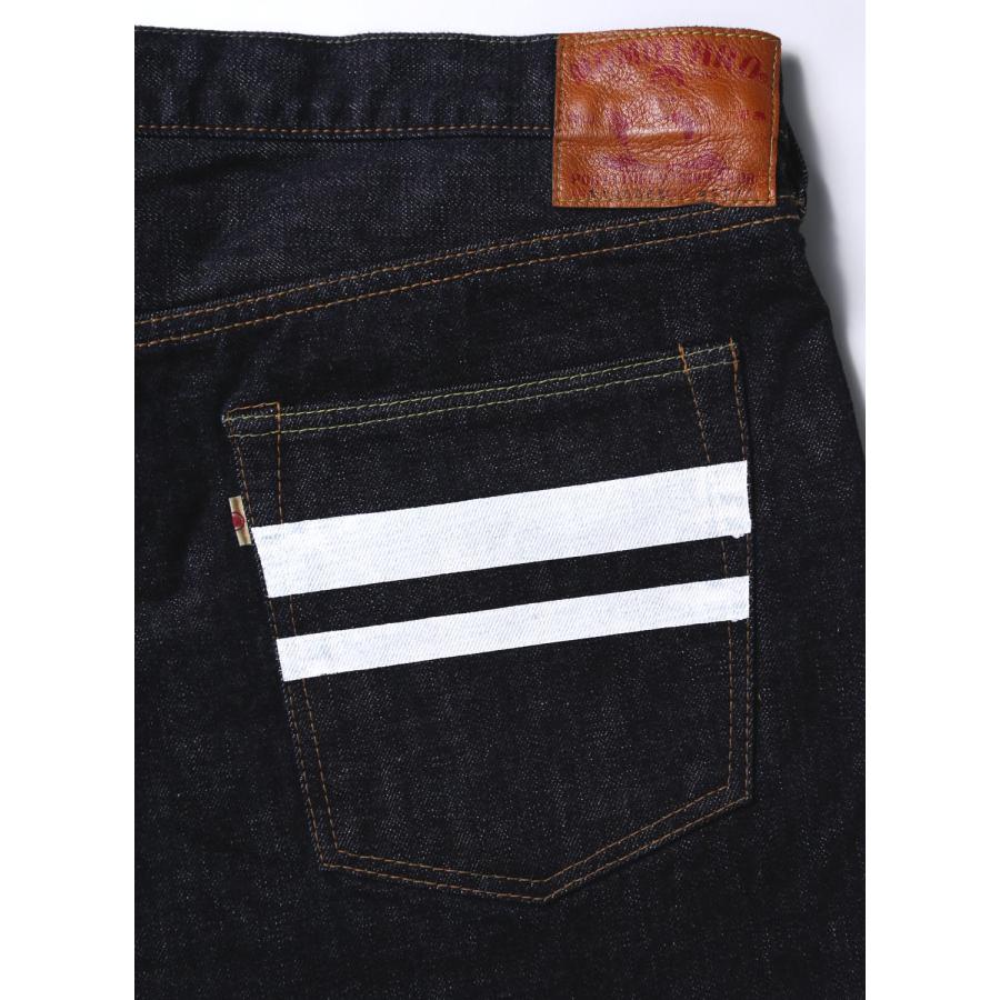 大きいサイズ ジーンズ デニム メンズ スリムストレート 出陣 桃太郎ジーンズ(0205SP) ボタンフライ 15.7oz 国産  38〜42 | 桃太郎ジーンズ | 14