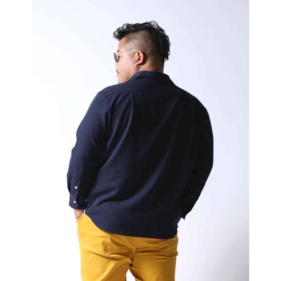 大きいサイズ 長袖ワイシャツ メンズ 日本人男性 平均171cm が感激 白鯨 はくげい ストレッチ 2l 3l 4l 5l 白 紺 桃 春 夏 秋 冬 Qz005 大きいサイズ専門店 Qzilla 通販 Yahoo ショッピング