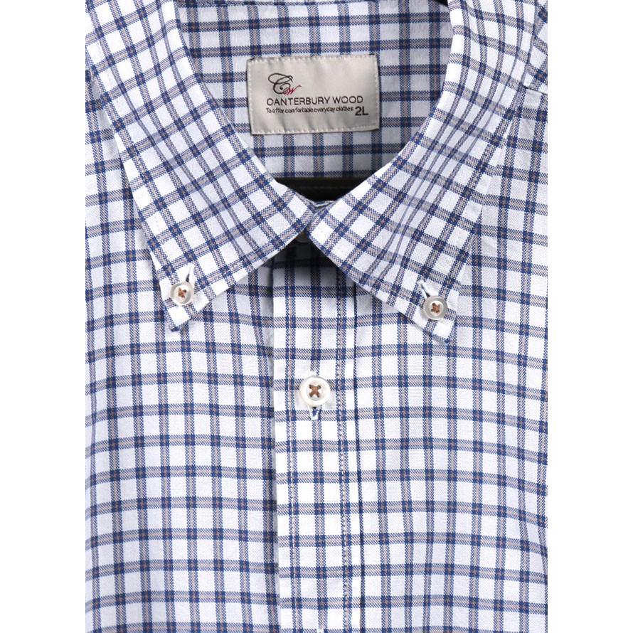 大きいサイズ セット カジュアルシャツ Tシャツ メンズ 長袖シャツ 半袖 重ね着 チェック柄 コーディネート カジュアル ブルー 春 秋 冬 2L 3L 4L |  | 04