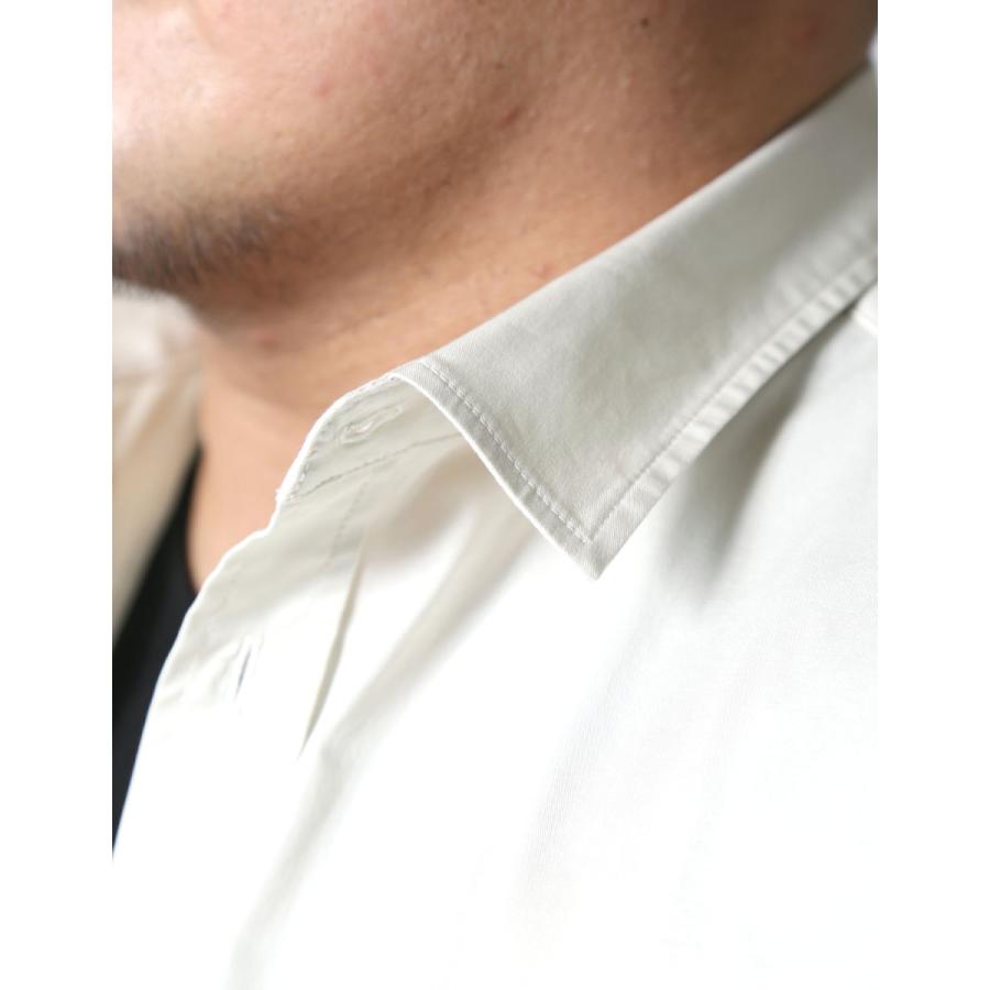 大きいサイズ 半袖シャツ カジュアルシャツ メンズ  Beluca(ベルーカ) ポケット切替 シャツセットアップ ユニセックス 2L 3L 4L   カジュアル 白 黒 春 夏 秋 |  | 05