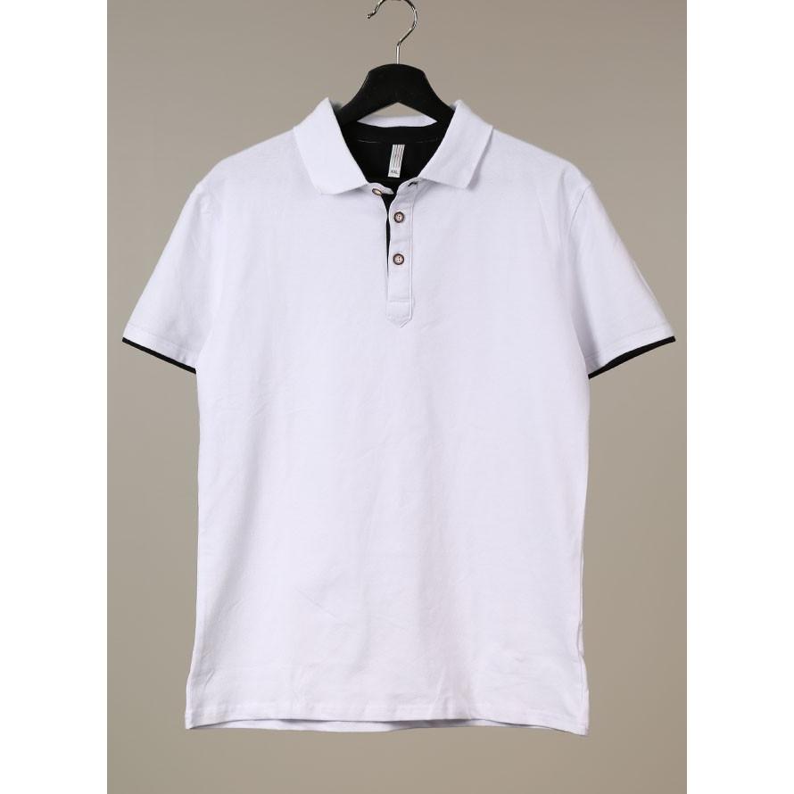 激アウトレット 返品交換不可 大きいサイズ メンズ シンプルバイカラー半袖ポロシャツ 2L 3L 4L |  | 01