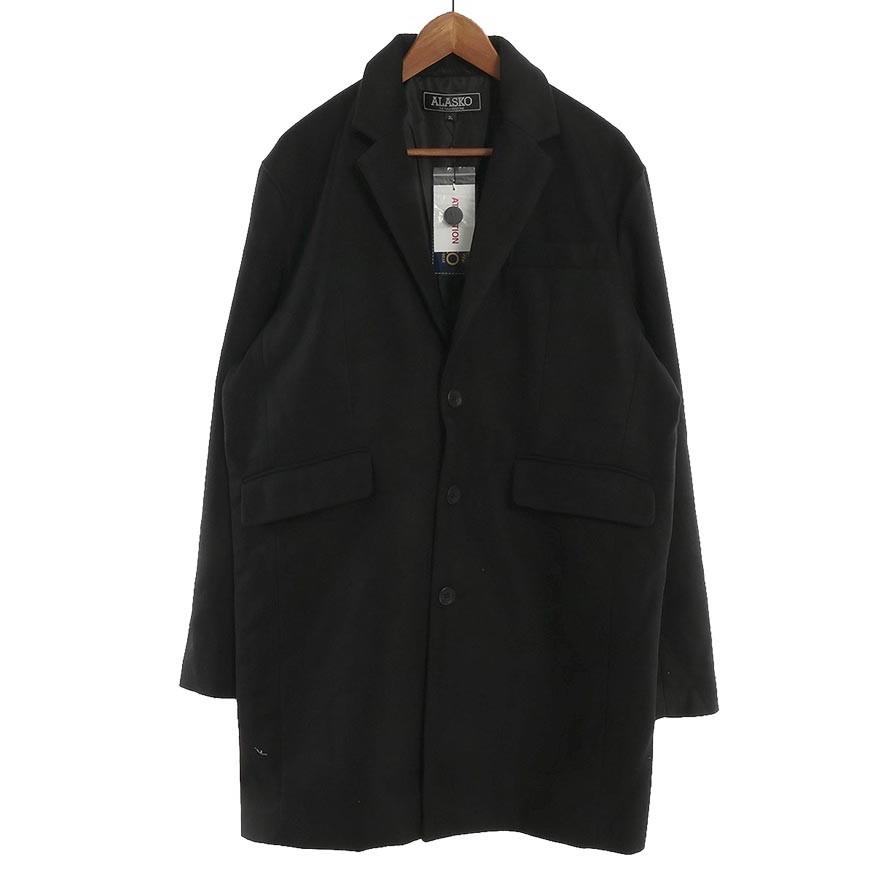 大きいサイズ チェスターコート メンズ メルトンウール 3L 4L 5L カジュアル 黒 茶 灰 秋 冬 |  | 01