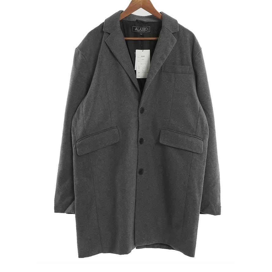 大きいサイズ チェスターコート メンズ メルトンウール 3L 4L 5L カジュアル 黒 茶 灰 秋 冬 |  | 03