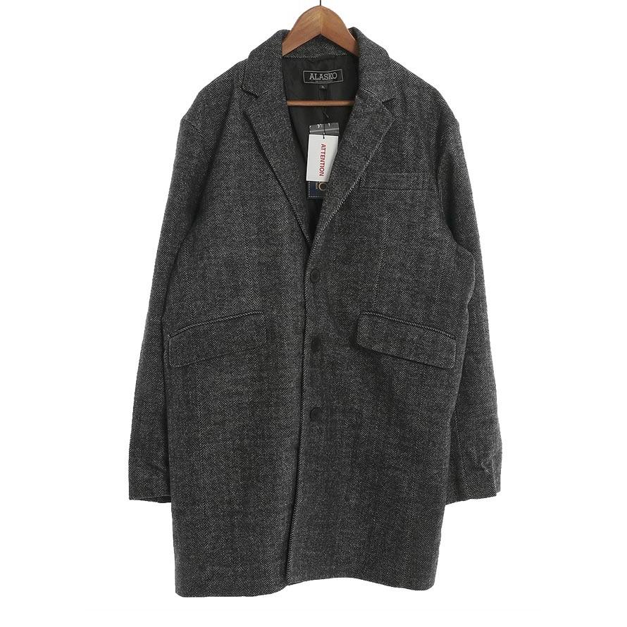 大きいサイズ チェスターコート メンズ メルトンウール 3L 4L 5L カジュアル 黒 茶 灰 秋 冬 |  | 05