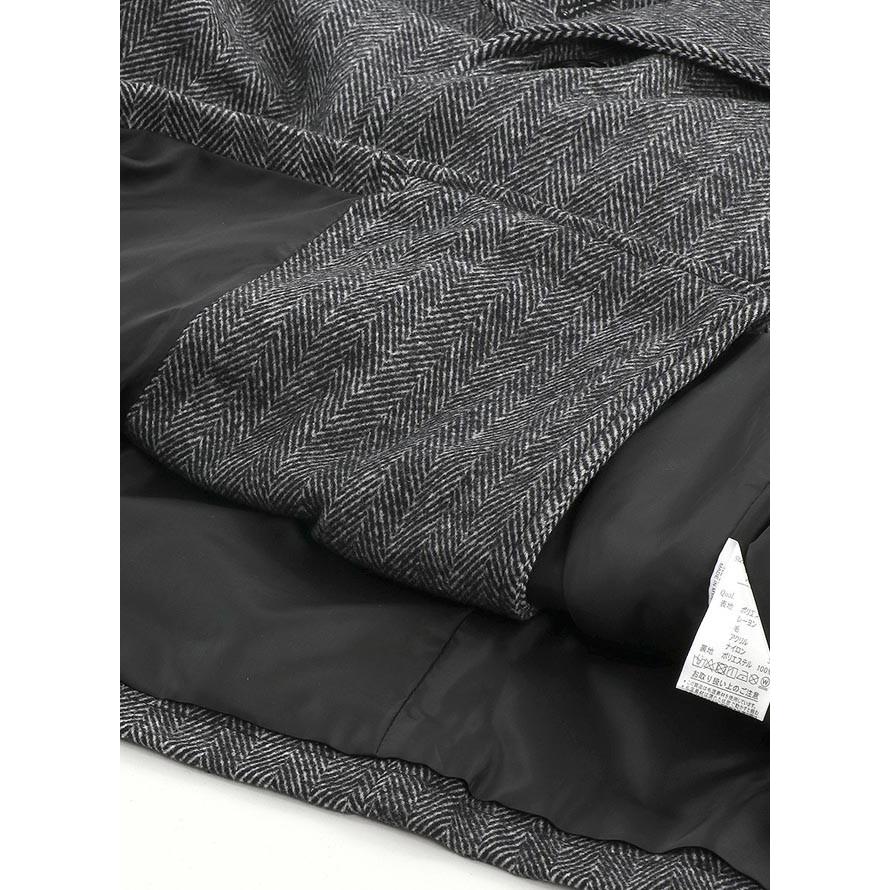 大きいサイズ Pコート メンズ メルトンウール ショート丈 3L 4L 5L カジュアル 灰 黒 秋 冬 |  | 07