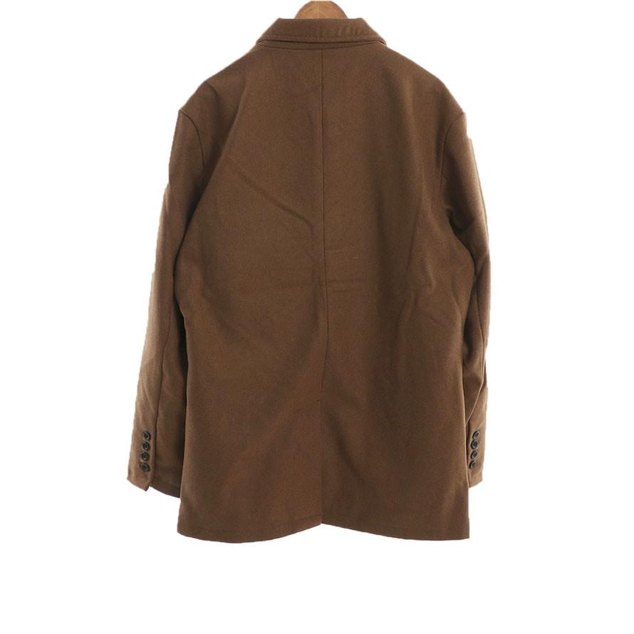 大きいサイズ ステンカラーコート メンズ ロング丈  メルトンウール 3L 4L 5L   カジュアル 灰 黒 秋 冬 |  | 06