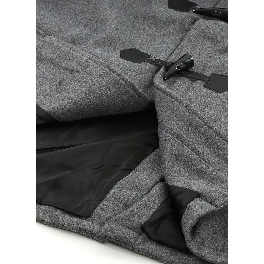 大きいサイズ ダッフルコート メンズ ロング丈  メルトンウール 2L 3L 4L 5L   カジュアル 灰 黒 秋 冬 |  | 10