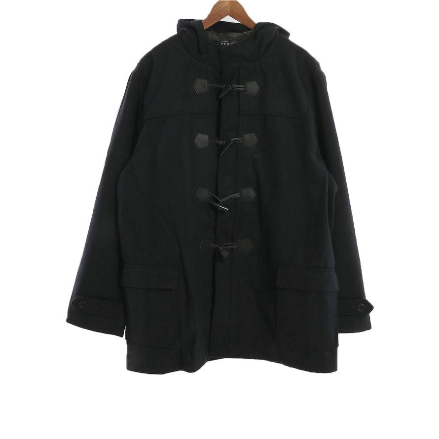 大きいサイズ ダッフルコート メンズ ロング丈  メルトンウール 2L 3L 4L 5L   カジュアル 灰 黒 秋 冬 |  | 04