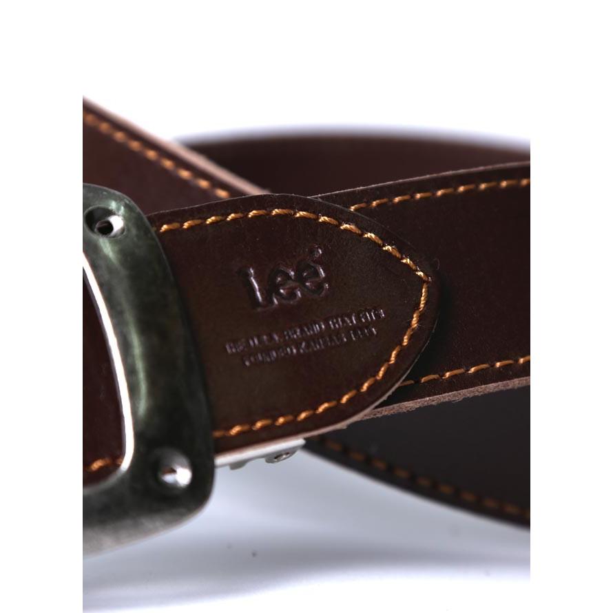 大きいサイズ ベルト メンズ 5段階調整 Lee(リー) レザー 本革 4L    カジュアル 茶 黒 春 夏 秋 冬 | Lee | 05