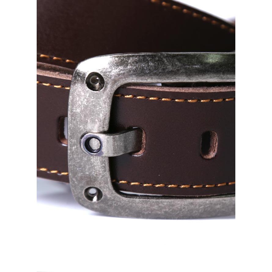 大きいサイズ ベルト メンズ 5段階調整 Lee(リー) レザー 本革 4L    カジュアル 茶 黒 春 夏 秋 冬 | Lee | 06