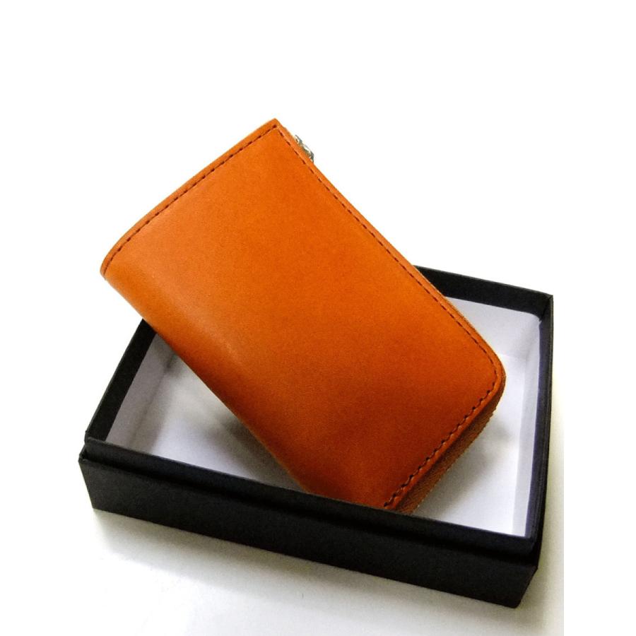 大きいサイズ キーケース メンズ   日本製 栃木レザー スマート F    ビジネス カジュアル 赤 緑 橙 茶色 紺 黒 春 夏 秋 冬 |  | 10