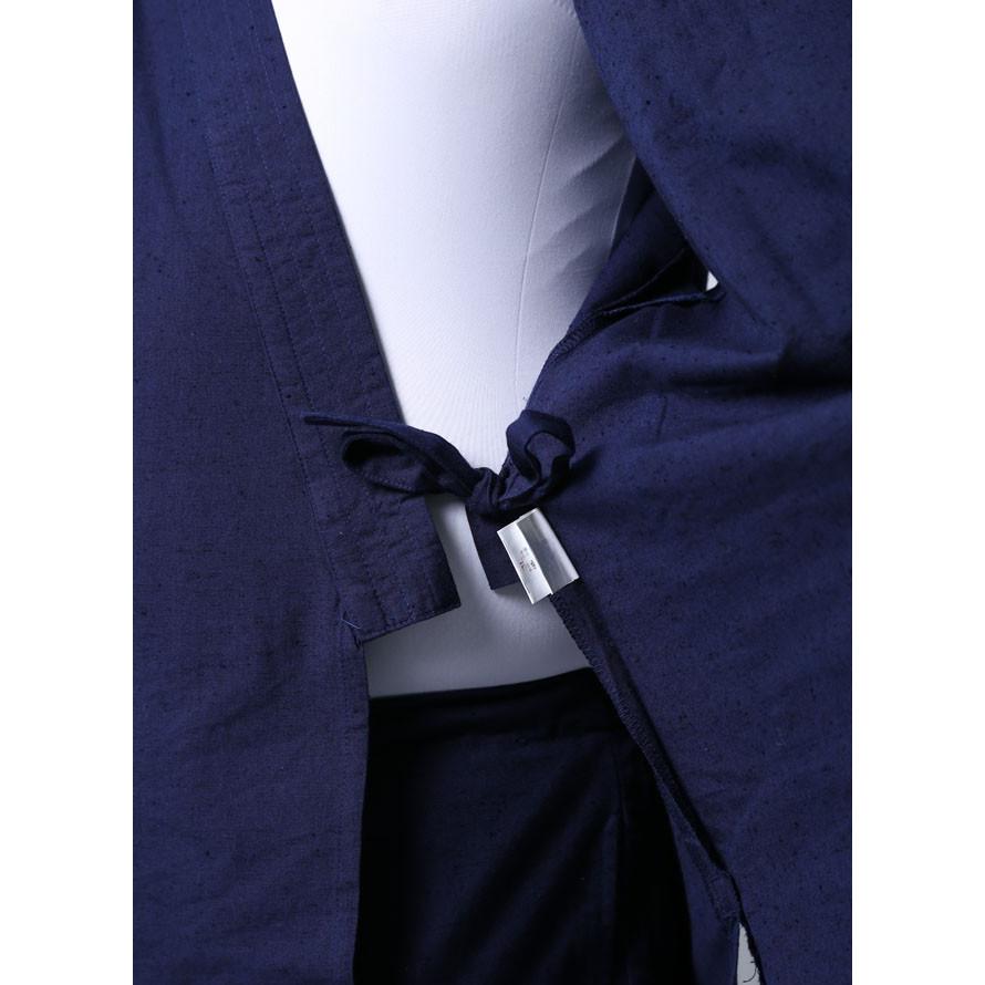 大きいサイズ 男性用作務衣 メンズ  和装 久留米 上下セット 3L 4L 部屋着 作業着 ルームウェア 紺 灰 春 夏 秋 冬 |  | 07