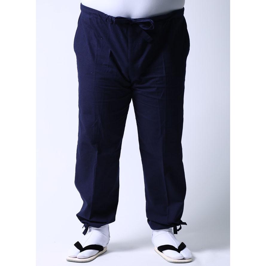 大きいサイズ 男性用作務衣 メンズ  和装 久留米 上下セット 3L 4L 部屋着 作業着 ルームウェア 紺 灰 春 夏 秋 冬 |  | 09