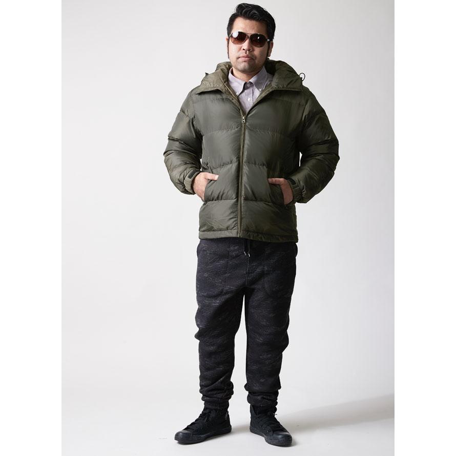 大きいサイズ ダウンコート メンズ ジャケット フード付き ダウン80％ 防寒 カジュアル 黒 カーキ 冬 2L 3L 4L |  | 18