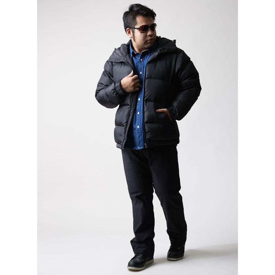 大きいサイズ ダウンコート メンズ ジャケット フード付き ダウン80％ 防寒 カジュアル 黒 カーキ 冬 2L 3L 4L |  | 20