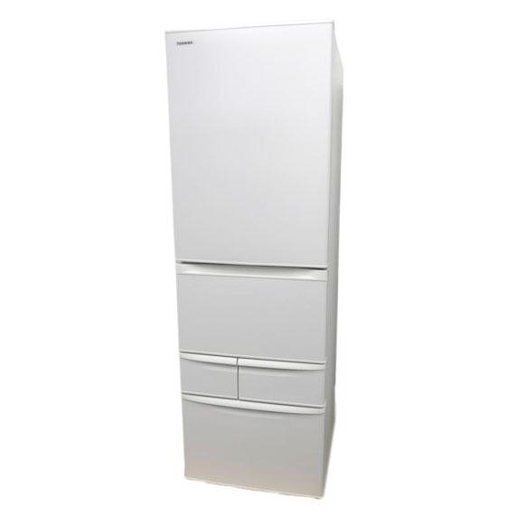 D8170YO ■0909【未使用・B品】冷凍冷蔵庫 411L 右開き 5ドア 東芝 GR-W41GK(WU) 25年製 野菜室がまんなか D8170YO □0909【未使用・B品】冷凍冷蔵庫 411L 右開き 5ドア 東芝 GR