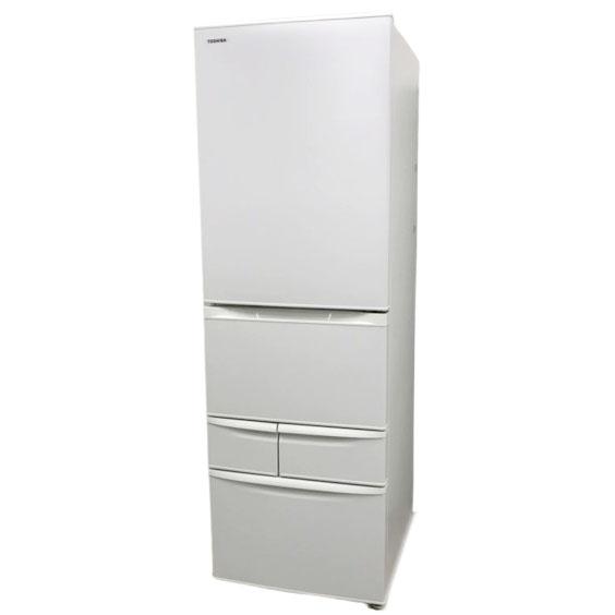 D9123YO ■1018【未使用品】冷凍冷蔵庫 411L 右開き 5ドア 東芝 GR-W41GK(WU) 25年製 野菜室がまんなか D9123YO □1018【未使用品】冷凍冷蔵庫 411L 右開き 5ドア 東芝 GR