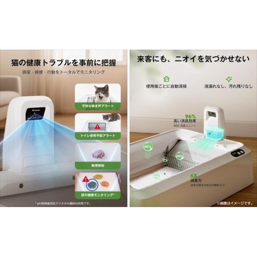 E1705YO ◇0530_9凹【アウトレット品】猫 トイレ 自動 PETKIT P9905 