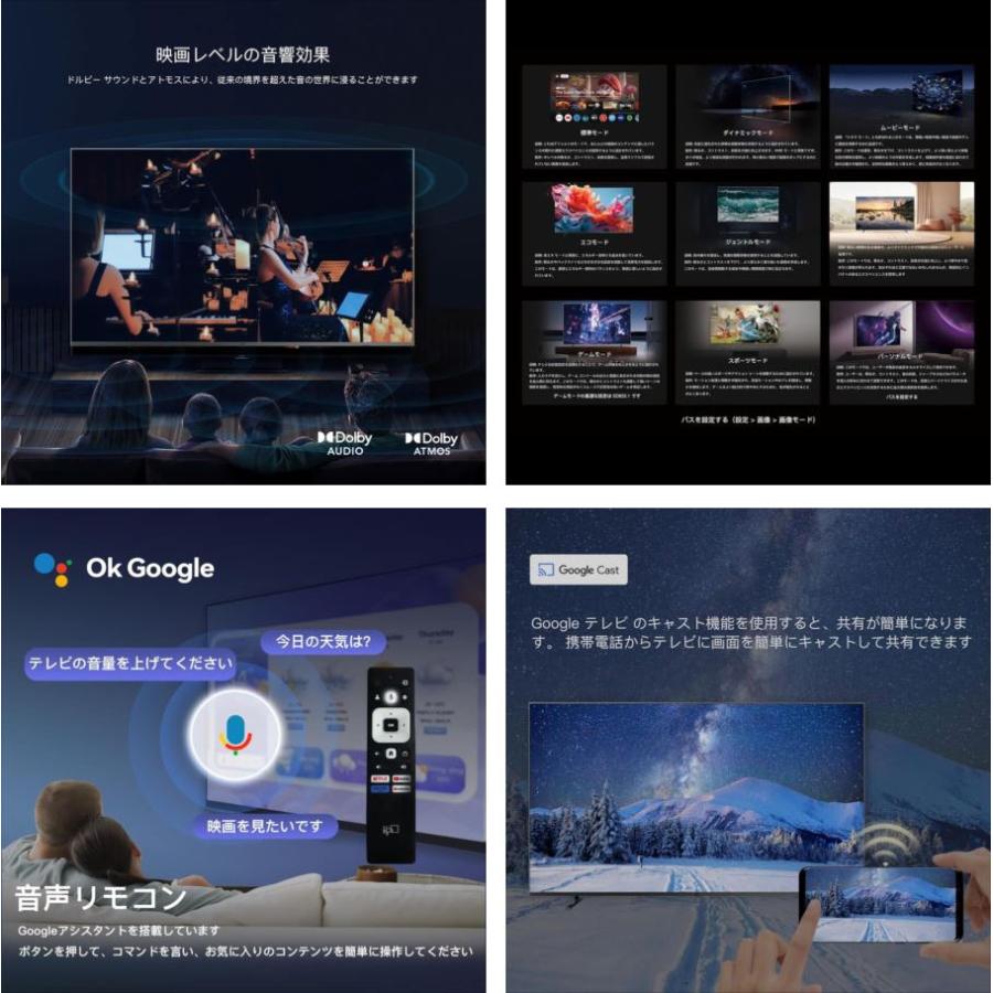 E2222YO □0131【未使用品】チューナーレステレビ 55V型 4K FPD CG55