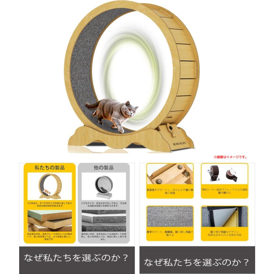 E2311YO ◆0227【アウトレット品】猫 ランニングホイール キャットホイール BURCHLIFE RB-01  室内用未使用 ペット用品