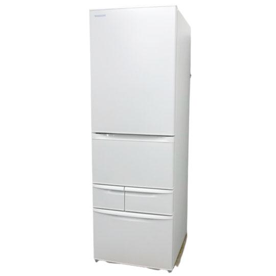 E2801YO □0221【美品】冷凍冷蔵庫 411L 左開き 5ドア 東芝 GR-Y41GHL 