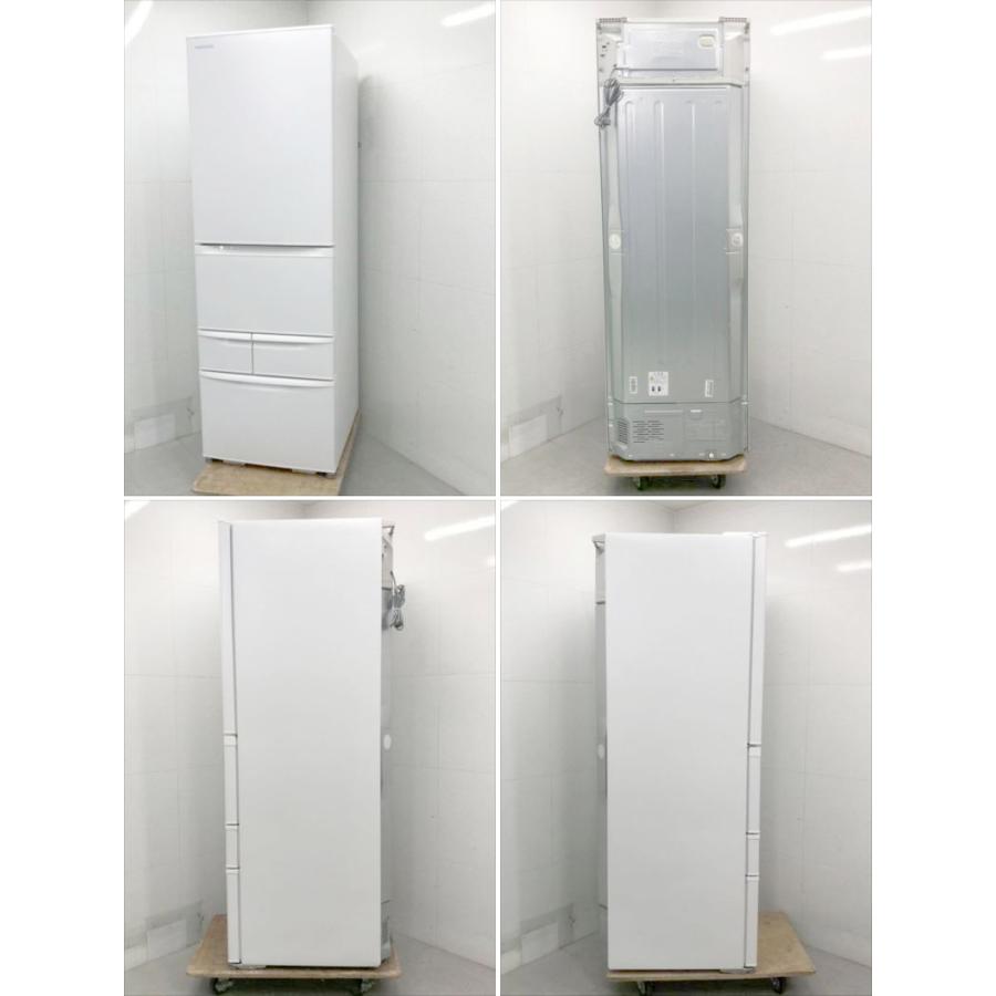 E2801YO □0221【美品】冷凍冷蔵庫 411L 左開き 5ドア 東芝 GR-Y41GHL 