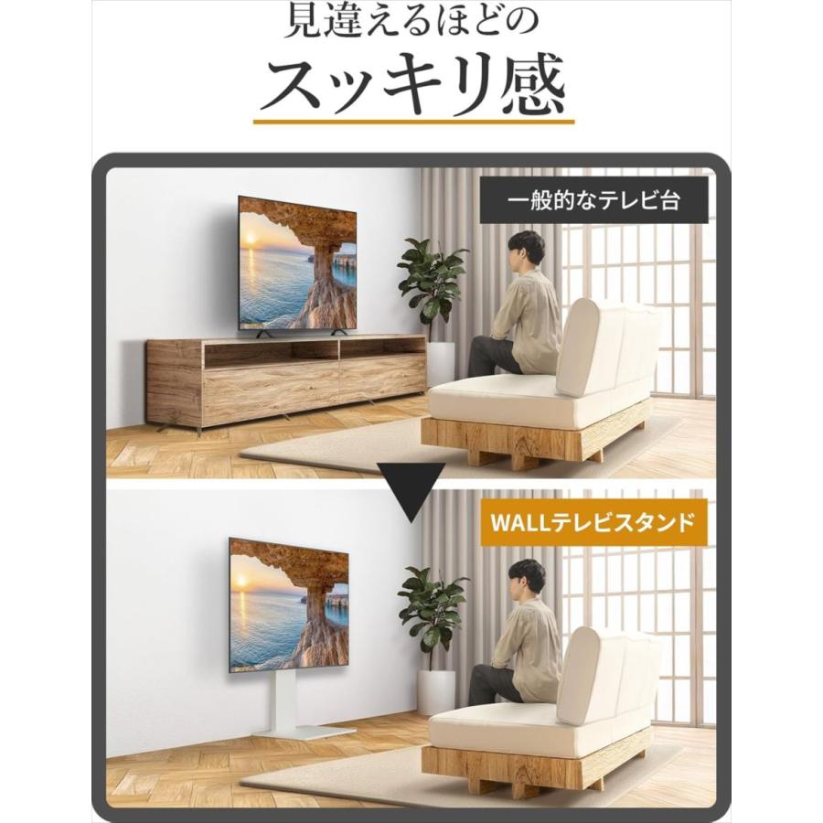 E3725YO ◆0420_2凹【アウトレット品】WALL V2E テレビスタンド ロータイプ イコールズ WLTVS5W32 32〜60インチ対応未使用 家具_3