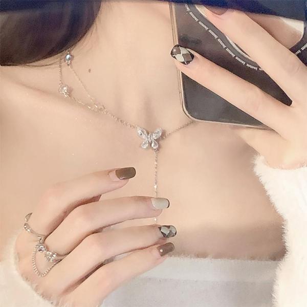 2連ネックレスとリング 2点セットアクセ : dd-628-min539 : R-acc  