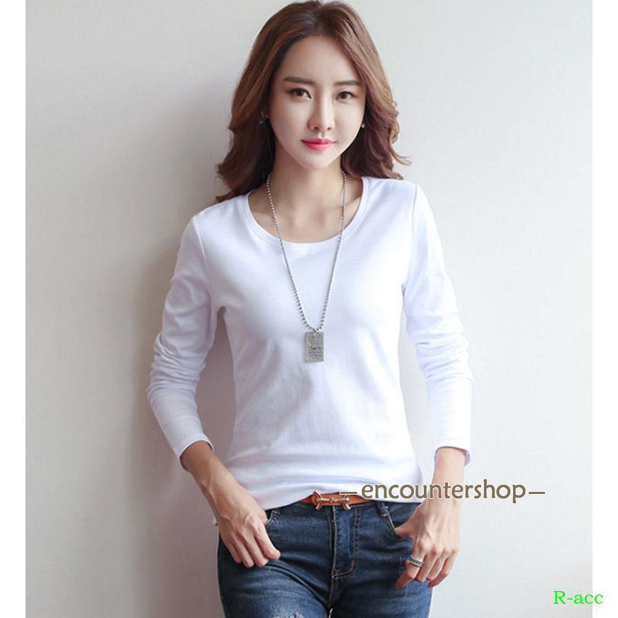 長袖Tシャツ レディース クルーネック tシャツ インナー ロング 長袖Tシャツ レディース クルーネック tシャツ インナー ロング